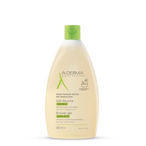 A-Derma UltraRich Shower Gel Fragile Skin 500ml