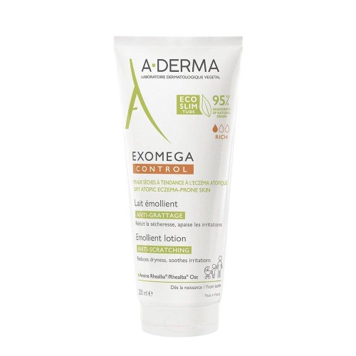 A-Derma Exomega Control Emollient Milk Dry Skin 200ml