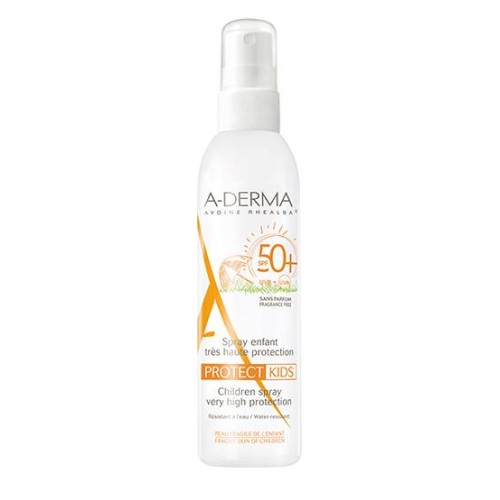 A-Derma Protect Kids Spray Solar Body Child SPF50+ Fragile skin in the sun 200ml
