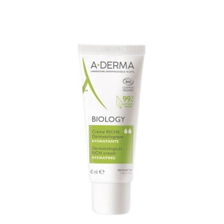 A-Derma Biology Moisturizing Cream Rich Face Dry Skin 40ml
