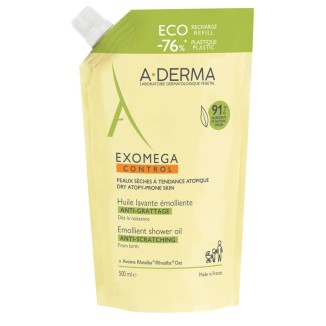 A-Derma Exomega Control Shower Oil Anti-itch Atopic Skin Refill 500ml