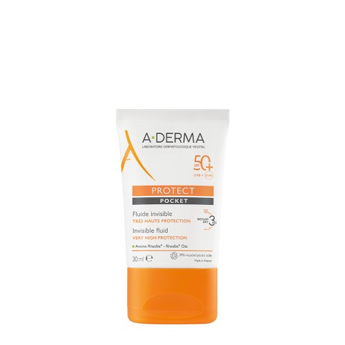 A-Derma Protect Pocket Invisible Fluid Sunscreen SPF50+ 30ml