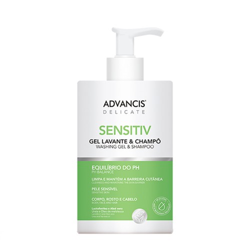 Advancis Delicate Sensitiv Gel Body Wash and Shampoo 500ml