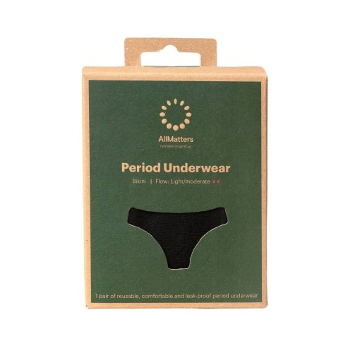 AllMatters Menstrual Underwear Bikini for Moderate Flow Size M