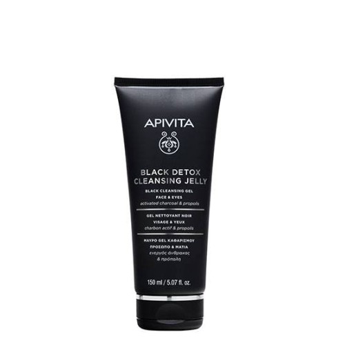 Apivita Cleansing Gel Black - Face & Eyes 150ml