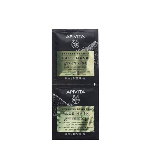 Apivita Express Beauty Green Clay Deep Cleansing Mask 2x8ml