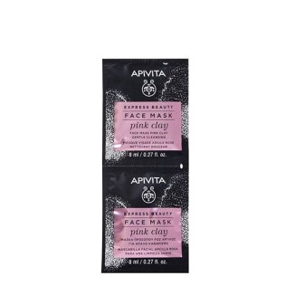 Apivita Express Beauty Pink Clay Gentle Cleansing Mask 2x8ml