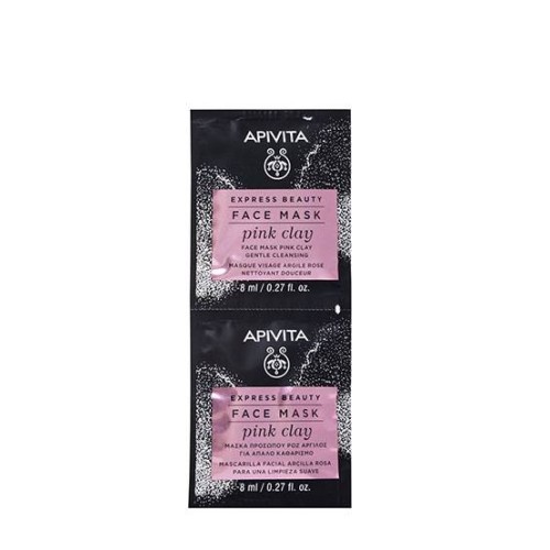 Apivita Express Beauty Pink Clay Gentle Cleansing Mask 2x8ml