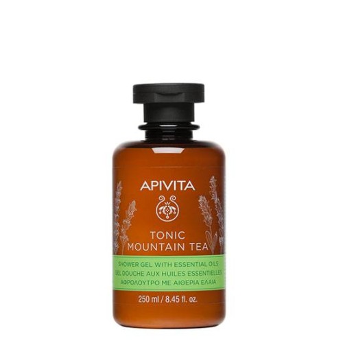 Apivita Tonic Mountain Tea Shower Gel with Essential Oils 250ml