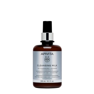 Apivita Cleansing Milk 3 in 1 - Face & Eyes 300ml