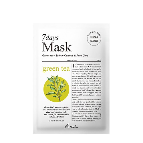 Ariul 7Days Green Tea S Oil Control and Pore Care Mask 23ml