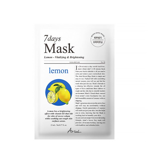 Ariul 7Days Lemon C Revitalising and Illuminating Mask 23ml