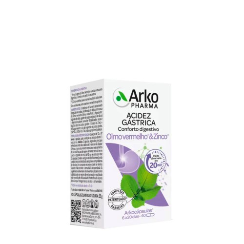 Arkocapsules Red Elm & Zinc 40 capsules
