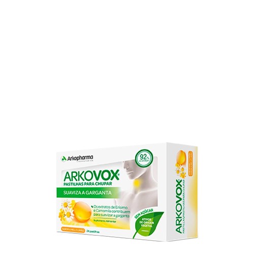 Arkovox Honey and Lemon Food Supplement 24 lozenges to suck