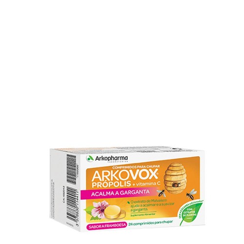 Arkovox Propolis and Vitamin C Raspberry Flavor 24 tablets