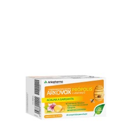 Arkovox Propolis and Vitamin C Flavor Honey and Lemon 24 tablets