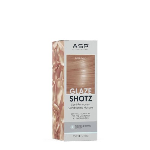Affinage Glaze Shotz Semi-Permanent Hair Colouring Mask Rose Gold 150ml