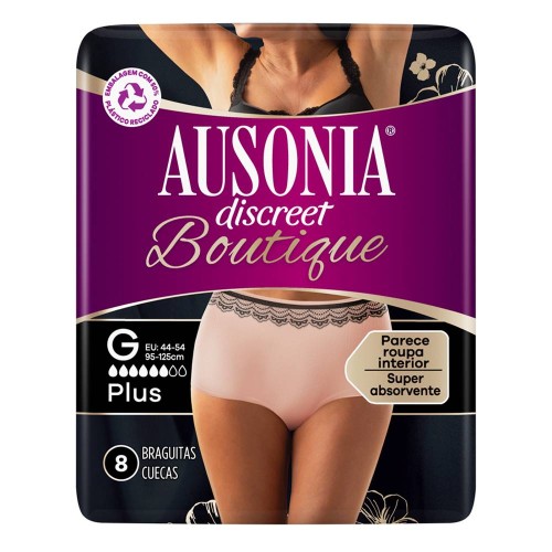 Ausonia Discreet Boutique Beige Incontinence Underwear G 8un.