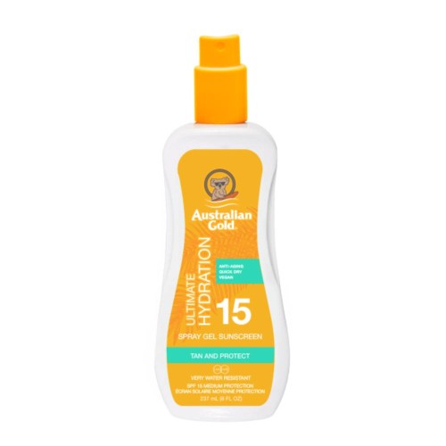 Australian Gold Ultimate Hydratation Spray Gel Sunscreen SPF15 237ml