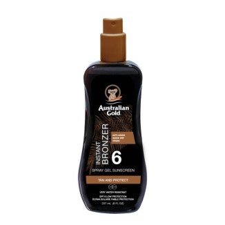 Australian Gold Instant Bronzer Spray Gel Sunscreen SPF6 237ml