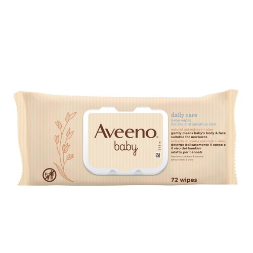 Aveeno Baby Daily Care Wipes 72 Units