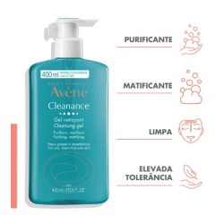 Avène Cleanance Cleansing Gel, daily cleansing of oily skin with acneic tendency 200 ml