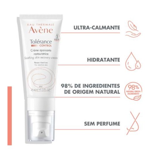 Avène Tolérance CONTROL Softening Repair Cream, normal to combination reactive sensitive skin 40 ml