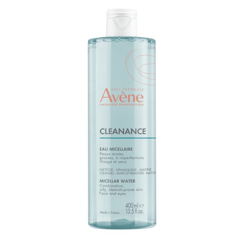 Avène Micellar Water Cleanance, cleansing and unmake-up of oily skin 400 ml