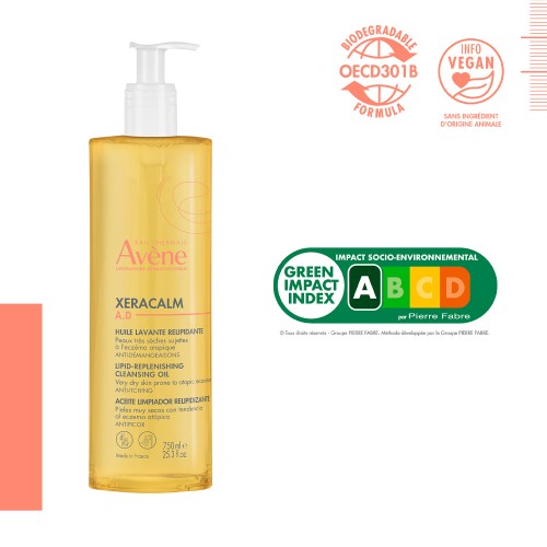 Avène XeraCalm A.D. Lipid-Replenishing Cleansing Oil 750ml