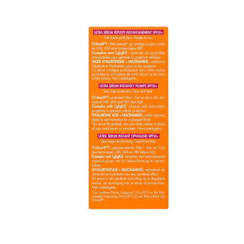 Avène Ultra Serum Instant Repulping Sunscreen SPF50+ 30ml
