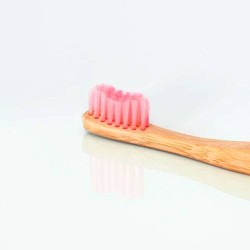 Bam&Boo Bambu escova de dentes para crianças suave rosa
