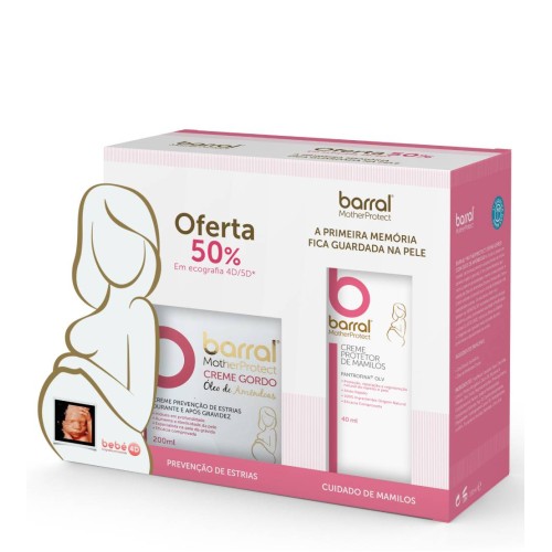 Barral MotherProtect Almond Oil Fat Cream 200ml + Nipple Protective Cream 40ml