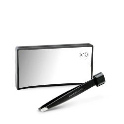 Beter Elite Rectangular Mirror x10 With Tweezers