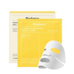 Biodance Radiant Vita Niacinamide Real Deep Mask 4x34g