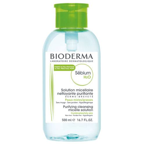 Bioderma Sébium H2O Micellar Solution Pump Reverse 500ml