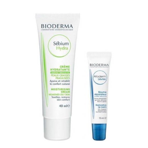 Bioderma Sébium Isokit 40ml + Atoderm Lip Balm 15ml