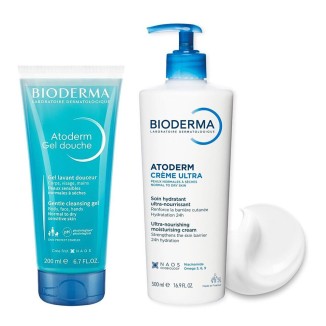 Bioderma Atoderm Ultra Cream 500ml + Shower Gel 200ml