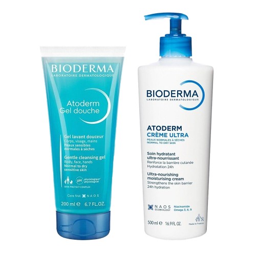 Bioderma Atoderm Ultra Cream 500ml + Shower Gel 200ml