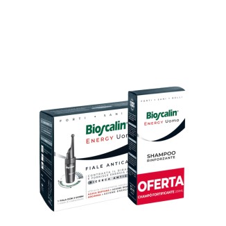 Bioscalin Energy Man Ampoules Anti-Hair Loss 10x3.5ml + OFFER Shampoo 200ml