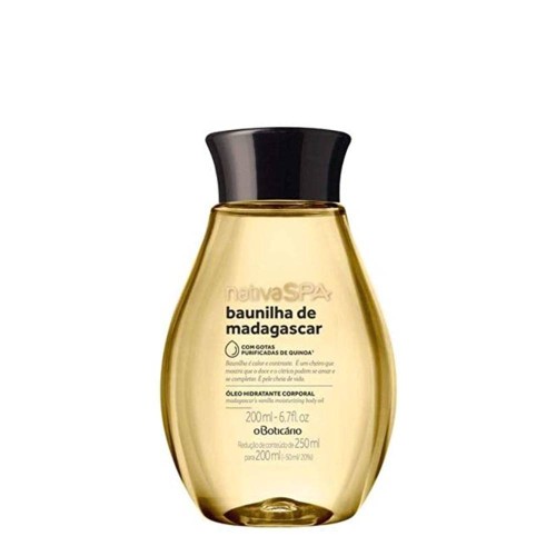 O Boticário Nativa SPA Madagascar Vanilla Moisturizing Oil 200ml