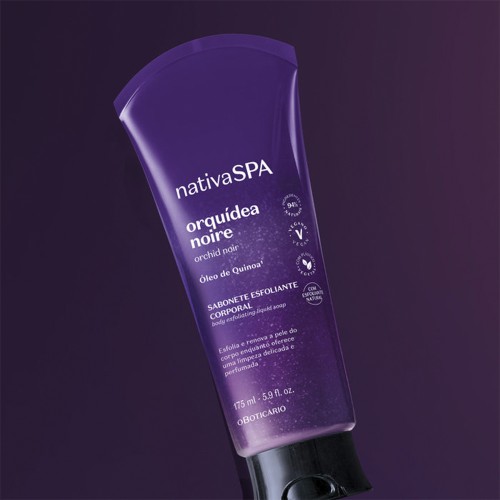 O Boticário Nativa Spa Orquídea Noire Body Soap Scrub 175ml
