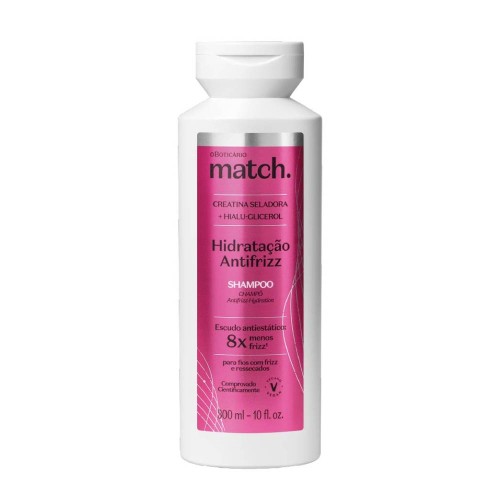 O Boticário Match Anti-Frizz Hydrating Shampoo 300ml