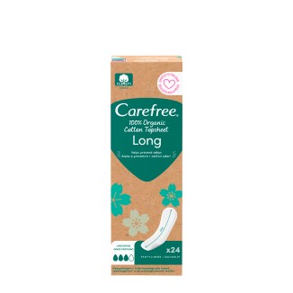 Carefree Organic Long Daily Panty Liners 24 units