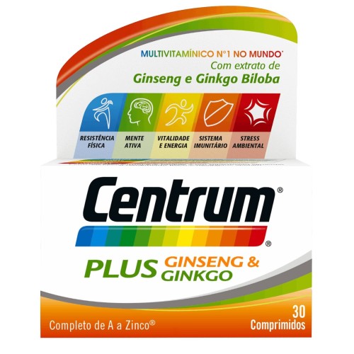 Centrum Plus Ginseng Ginkgo 30 Tablets