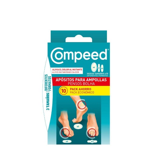 Compeed Bubbles Assorted Different Formats 10 Dressings Economy Pack