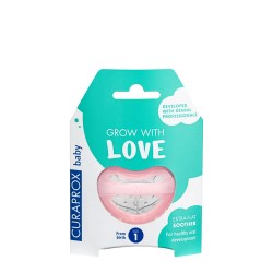 Curaprox Baby Pink Pacifier 1