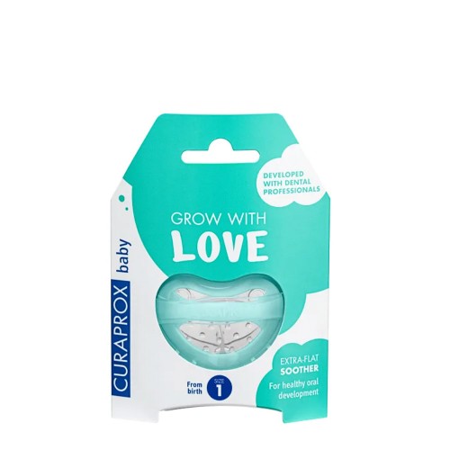 Curaprox Baby Teething Dummy Turquoise 1
