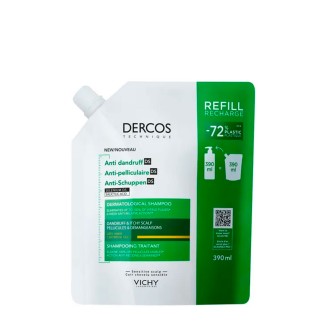 Dercos Anti-Dandruff Shampoo Dry Hair 390ml Refill