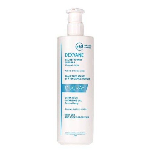 Ducray DEXYANE Fat Cleansing Gel, very dry skin with a tendency to atopic eczema 400 ml