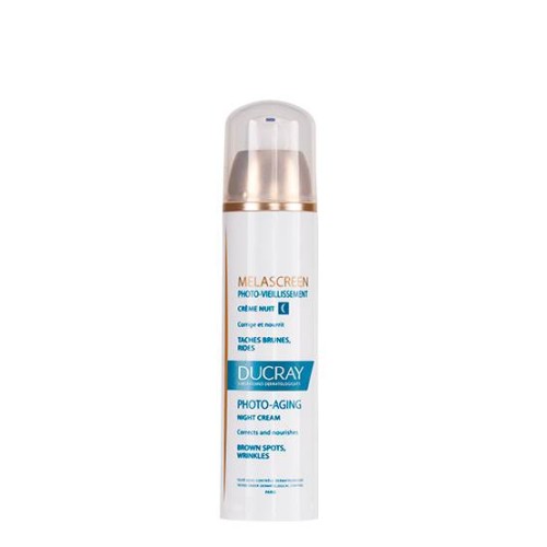 Ducray Night Cream Anti-Stain Brown Melascreen Photoaging, evens out 50 ml